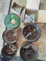 Sprockets, washers, bolts, miscellaneous