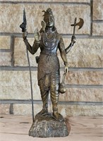 Cast Shiva figurine 15" t