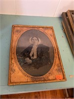 Antique Glass Ambrotype Picture