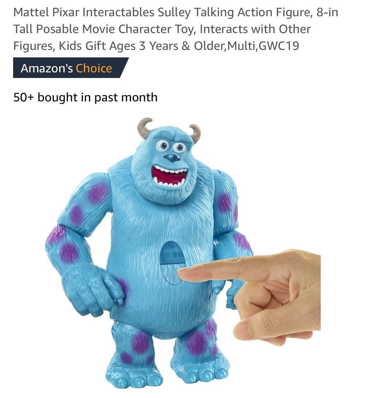 Pixar Interactables Sulley Talking Action Figure