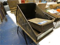 Rosenthal cigar box - no lid - and metal cigar box