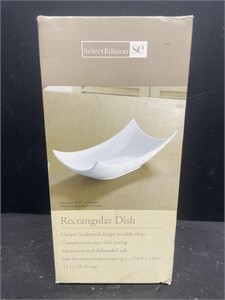Rectangular serving dish. Microwave and