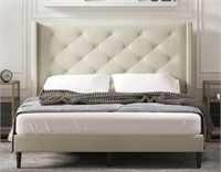 Retail $743 Carrington Upholstered King Bed