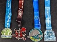 JB 4 Virutal Marathon Medals Kraken Manatee