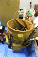 TOOL BUCKET WITH ASSORTED HAND TOOLS