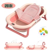 E5557  Collapsible Baby Bathtub, Pink, Infant to T