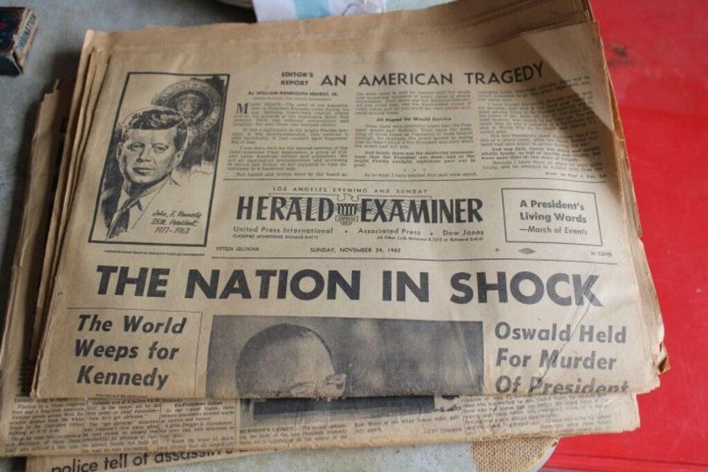 SELECTION OF 1963 NEWSPAPERS