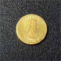 24K  Fine 9999 1G Maple Leaf Canadian Royal Mint