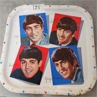 Autographed Beatles Serving Tray