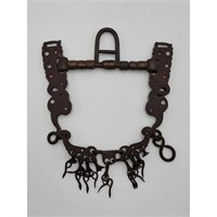 Early Antique Hand Forged Unusual Horse Harness