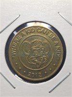 2012 Chuck e. Cheese token