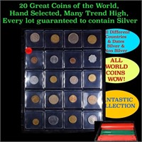 20 Great Coins of the World, hand selected, many t