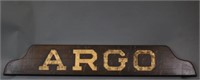 Boston Tugboat Argo Nameboard