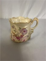 VINTAGE NIPPON HAND PAINTED FLORAL SHAVING MUG