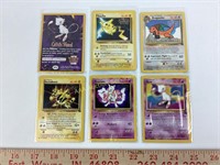 (5) Pokémon promo cards & (1) Catch Mew card