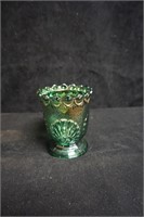 Iridescent Carnival Glass Candle Holder