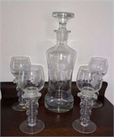 Ground stopper decanter w