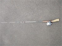FISHING ROD AND REEL  66 INCHES LONG