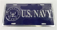 U.S. Navy Metal License Plate