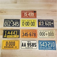 Lot Of 10 Vintage Mini Wheaties License Plates