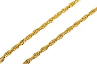 ITALIAN 10K YELLOW GOLD CHAIN NECKLACE, 10.7g