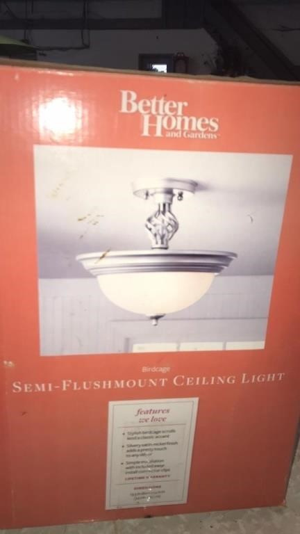 Better homes semi flush ceiling light-in box