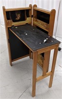 Folding table/Cabinet w/ Decorative panel 37 1/2