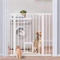 Mumeasy 36" High Extra Tall Baby Gate with Cat Do