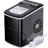 AGLUCKY Ice Maker Machine  26lbs/Day  Black  1