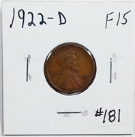 1922-D  Lincoln Cent   F-15