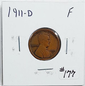 1911-D  Lincoln Cent   F