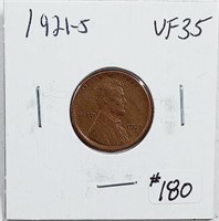 1921-S  LIncoln Cent   VF-35