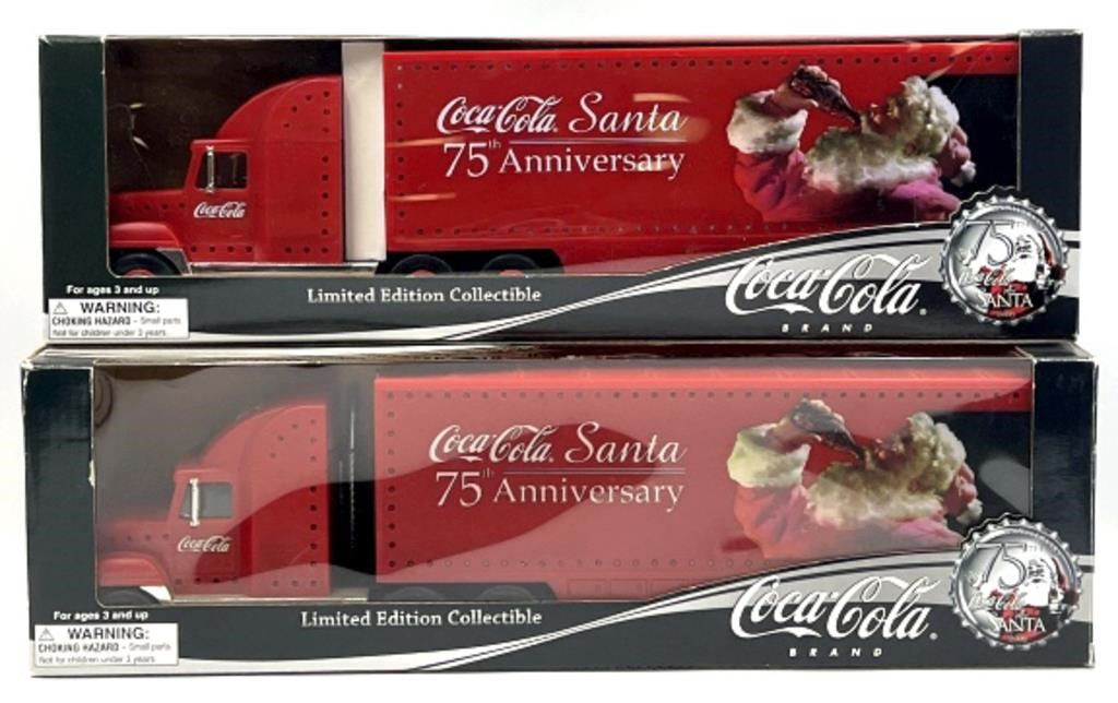 (2) SCI Promotions 75th Anniv. Ltd. Ed. Coca-Cola
