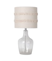 $40(2pack) Lighting 17.5in. Clear Glass Table Lamp