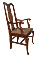 antique solid mahogany arm chair