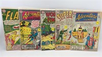 (5) 12 cent DC Comic books