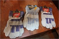 3 Pairs of Work Gloves XL