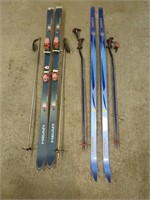 Two Sets of Skis one Like New Karhu Bearclaw