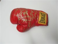 Legends Signed Boxing Glove W/ 16 Autographs,