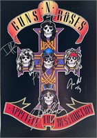 Guns N' Roses band signed mini poster