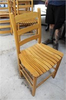 Wood Slat Dining Chairs