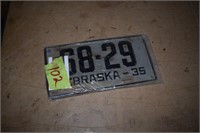 License plates-(2) 1935