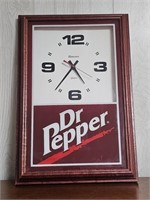 VERY NICE VTG HANOVER DR PEPPER CLOCK-WORKS