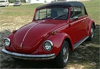 1972 VW Bug Convertible (Red)