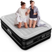 Airefina Upgraded 18" Full Size Air Mattress, Dou