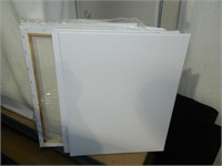 Lot of (8) painters canvases
