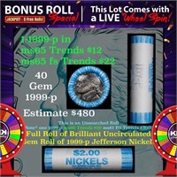 CRAZY Nickel Wheel Buy THIS 1999-p solid  BU Jeffe