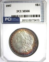 1887 Morgan MS66 LISTS $425