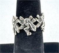 925 Silver Pixies Band Ring