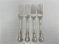4 Sterling Large Forks